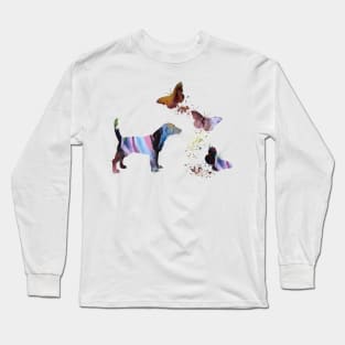 Beagle And Butterflies Long Sleeve T-Shirt